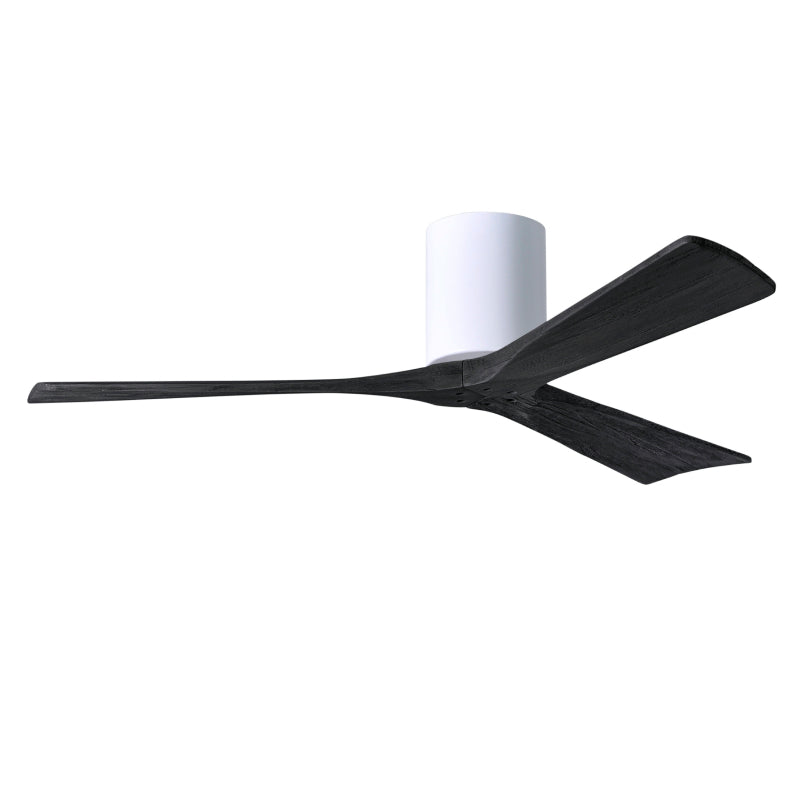 Matthews Fan IR3H Irene-3H 52" Hugger Ceiling Fan - Gloss White/Matte Black
