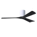 Matthews Fan IR3H Irene-3H 52" Hugger Ceiling Fan - Gloss White/Matte Black