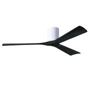 Matthews Fan IR3H Irene-3H 60" Hugger Ceiling Fan - Gloss White/Matte Black
