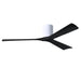 Matthews Fan IR3H Irene-3H 60" Hugger Ceiling Fan - Gloss White/Matte Black
