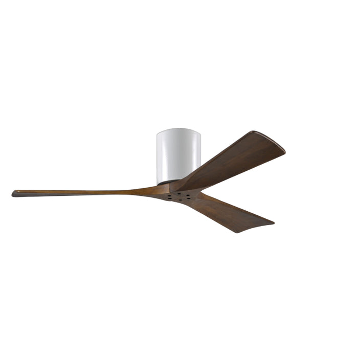Matthews Fan IR3H Irene-3H 52" Hugger Ceiling Fan - Gloss White/Walnut