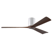 Matthews Fan IR3H Irene-3H 60" Hugger Ceiling Fan - Gloss White/Walnut