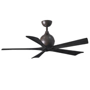 Matthews Fan IR5 Irene–5 52" Ceiling Fan - Textured Bronze/Matte Black