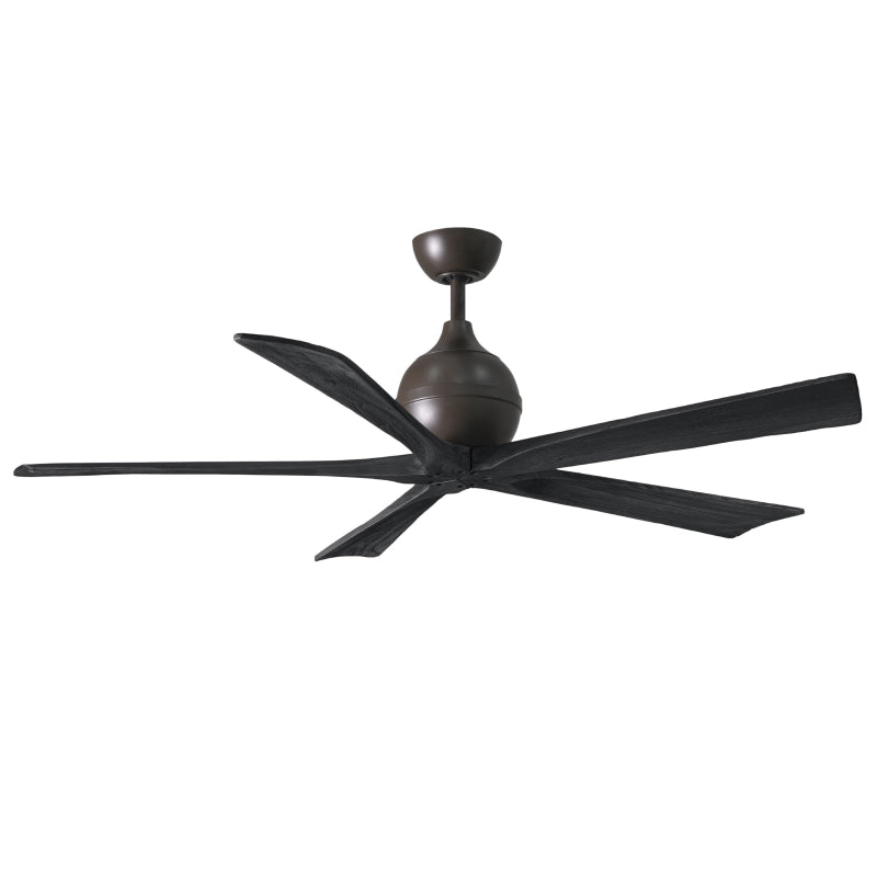 Matthews Fan IR5 Irene–5 60" Ceiling Fan - Textured Bronze/Matte Black