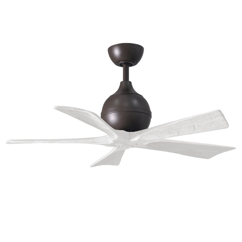 Matthews Fan IR5 Irene–5 42" Ceiling Fan - Textured Bronze/Matte White