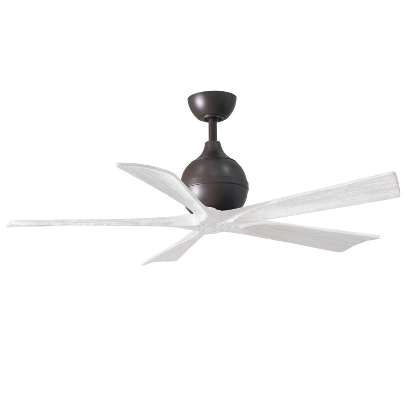 Matthews Fan IR5 Irene–5 52" Ceiling Fan - Textured Bronze/Matte White