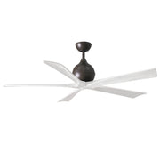Matthews Fan IR5 Irene–5 60" Ceiling Fan - Textured Bronze/Matte White