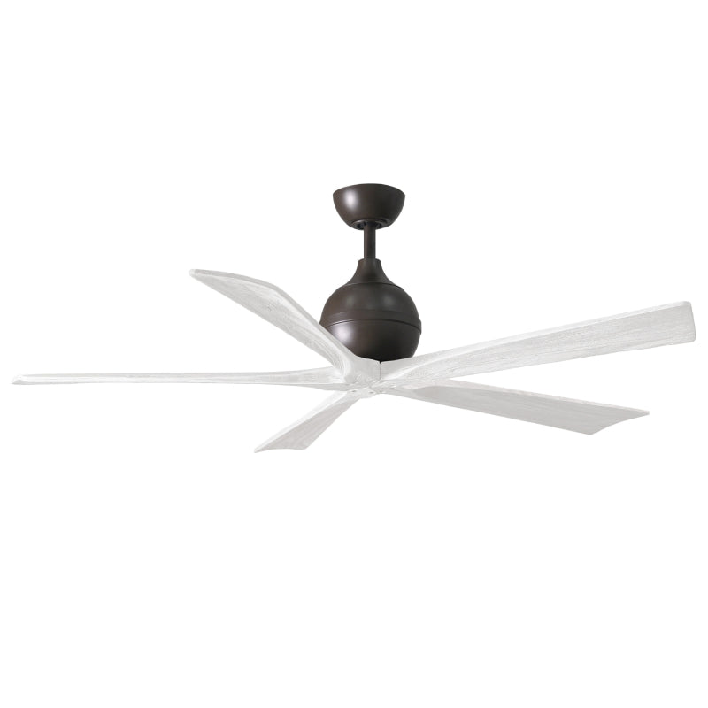 Matthews Fan IR5 Irene–5 60" Ceiling Fan - Textured Bronze/Matte White