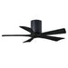 Matthews Fan IR5H Irene-5H 42" Hugger Ceiling Fan - Matte Black/Matte Black