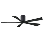 Matthews Fan IR5H Irene-5H 60" Hugger Ceiling Fan - Matte Black/Matte Black