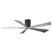 Matthews Fan IR5H Irene-5H 60" Hugger Ceiling Fan - Matte Black/Barn Wood