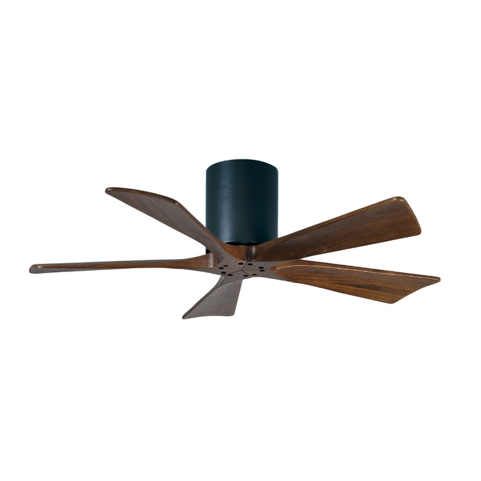 Matthews Fan IR5H Irene-5H 42" Hugger Ceiling Fan - Matte Black/Walnut