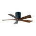 Matthews Fan IR5H Irene-5H 42" Hugger Ceiling Fan - Matte Black/Walnut
