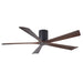 Matthews Fan IR5H Irene-5H 60" Hugger Ceiling Fan - Matte Black/Walnut
