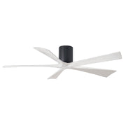 Matthews Fan IR5H Irene-5H 60" Hugger Ceiling Fan - Matte Black/Matte White