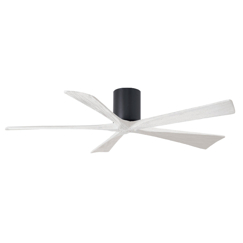 Matthews Fan IR5H Irene-5H 60" Hugger Ceiling Fan - Matte Black/Matte White