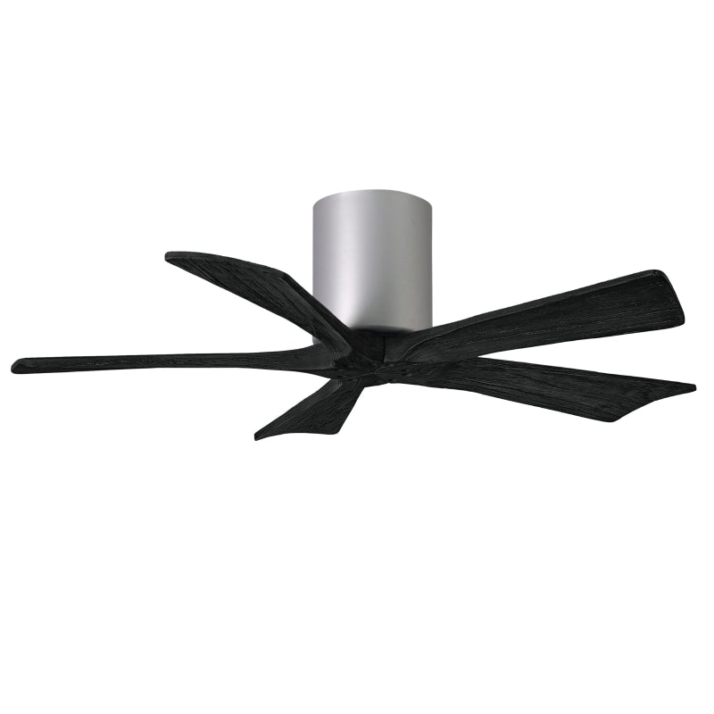 Matthews Fan IR5H Irene-5H 42" Hugger Ceiling Fan - Brushed Nickel/Matte Black