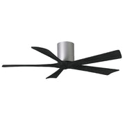 Matthews Fan IR5H Irene-5H 52" Hugger Ceiling Fan - Brushed Nickel
/Matte Black