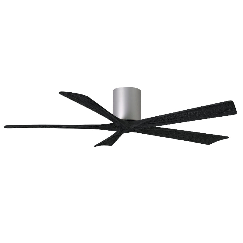 Matthews Fan IR5H Irene-5H 60" Hugger Ceiling Fan - Brushed Nickel/Matte Black
