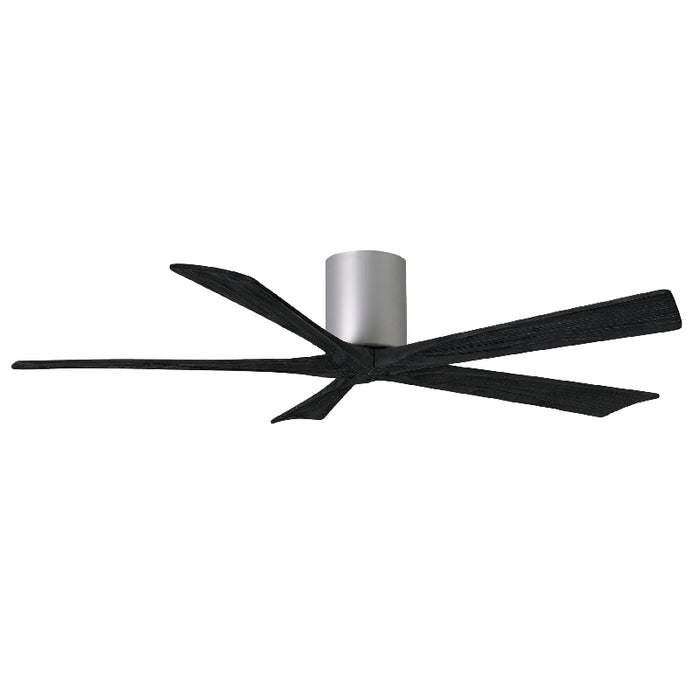 Matthews Fan IR5H Irene-5H 60" Hugger Ceiling Fan - Brushed Nickel/Matte Black
