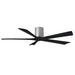 Matthews Fan IR5H Irene-5H 60" Hugger Ceiling Fan - Brushed Nickel/Matte Black
