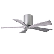Matthews Fan IR5H Irene-5H 42" Hugger Ceiling Fan - Brushed Nickel/Barn Wood