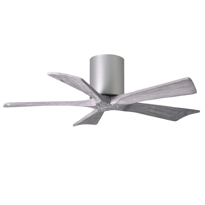 Matthews Fan IR5H Irene-5H 42" Hugger Ceiling Fan - Brushed Nickel/Barn Wood
