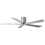 Matthews Fan IR5H Irene-5H 60" Hugger Ceiling Fan - Brushed Nickel/Barn Wood