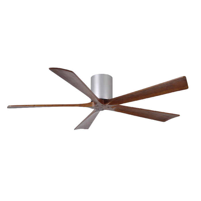 Matthews Fan IR5H Irene-5H 60" Hugger Ceiling Fan - Brushed Nickel/Walnut