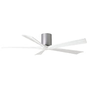 Matthews Fan IR5H Irene-5H 60" Hugger Ceiling Fan - Brushed Nickel/Matte White