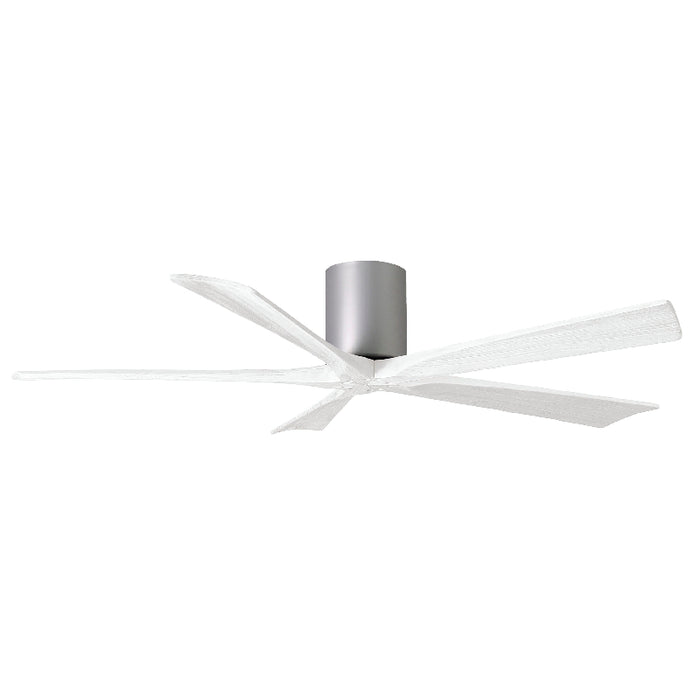 Matthews Fan IR5H Irene-5H 60" Hugger Ceiling Fan - Brushed Nickel/Matte White