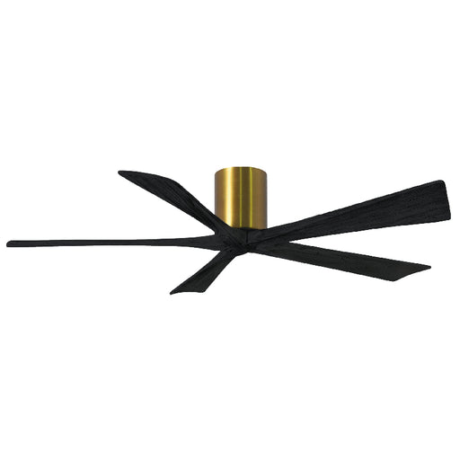 Matthews Fan IR5H Irene-5H 60" Hugger Ceiling Fan - Brushed Brass/Matte Black