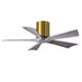Matthews Fan IR5H Irene-5H 42" Hugger Ceiling Fan - Brushed Brass/Barn Wood