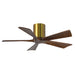 Matthews Fan IR5H Irene-5H 42" Hugger Ceiling Fan - Brushed Brass/Walnut