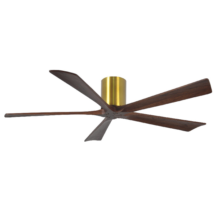 Matthews Fan IR5H Irene-5H 60" Hugger Ceiling Fan - Brushed Brass/Walnut