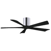 Matthews Fan IR5H Irene-5H 52" Hugger Ceiling Fan - Polished Chrome/Matte Balck