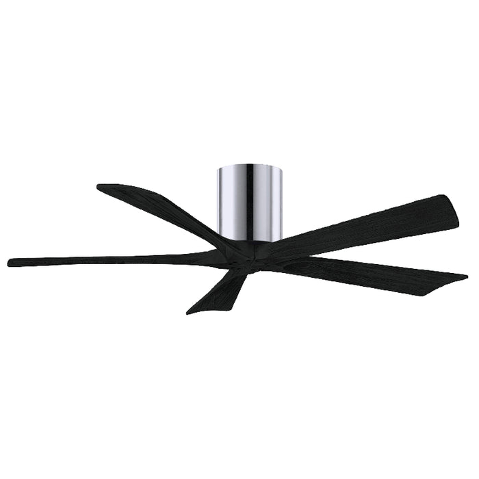 Matthews Fan IR5H Irene-5H 52" Hugger Ceiling Fan - Polished Chrome/Matte Balck