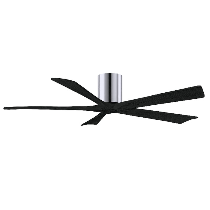 Matthews Fan IR5H Irene-5H 60" Hugger Ceiling Fan - Polished Chrome/Matte Black