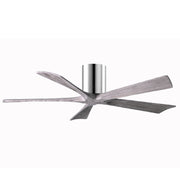 Matthews Fan IR5H Irene-5H 52" Hugger Ceiling Fan - Polished Chrome/Barn Wood