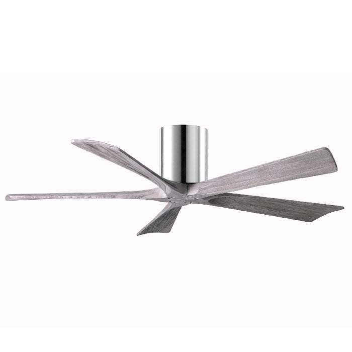 Matthews Fan IR5H Irene-5H 52" Hugger Ceiling Fan - Polished Chrome/Barn Wood