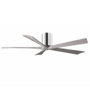Matthews Fan IR5H Irene-5H 60" Hugger Ceiling Fan - Polished Chrome/Barn Wood
