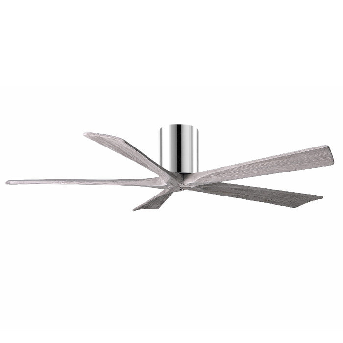 Matthews Fan IR5H Irene-5H 60" Hugger Ceiling Fan - Polished Chrome/Barn Wood