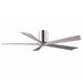 Matthews Fan IR5H Irene-5H 60" Hugger Ceiling Fan - Polished Chrome/Barn Wood