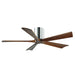 Matthews Fan IR5H Irene-5H 52" Hugger Ceiling Fan - Polished Chrome/Walnut