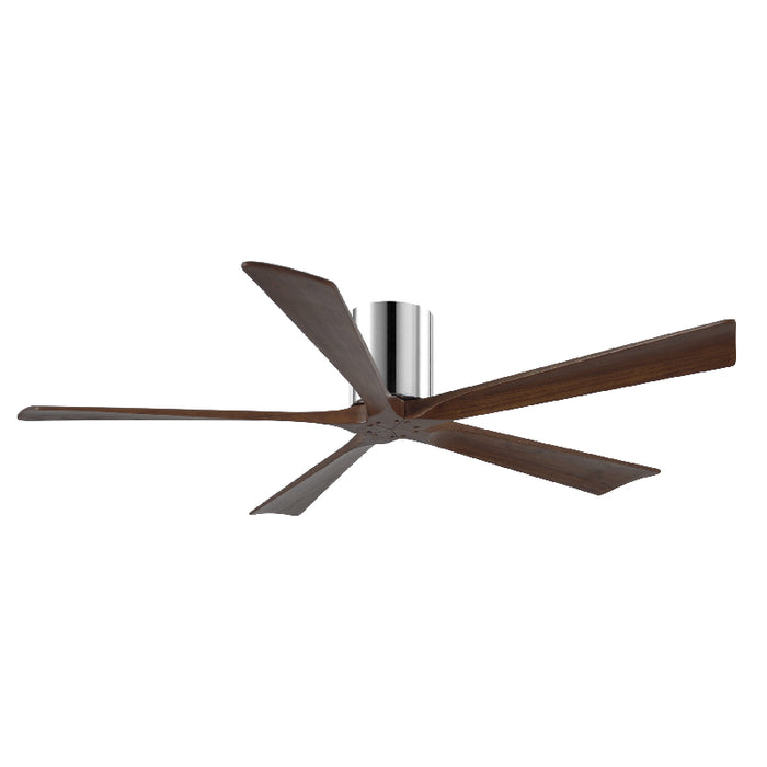 Matthews Fan IR5H Irene-5H 60" Hugger Ceiling Fan - Polished Chrome/Walnut