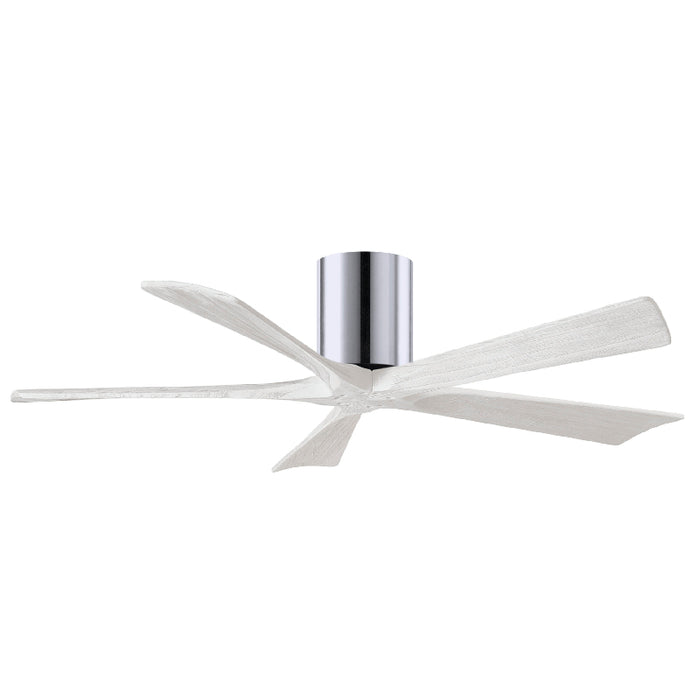 Matthews Fan IR5H Irene-5H 52" Hugger Ceiling Fan - Polished Chrome/ Matte White