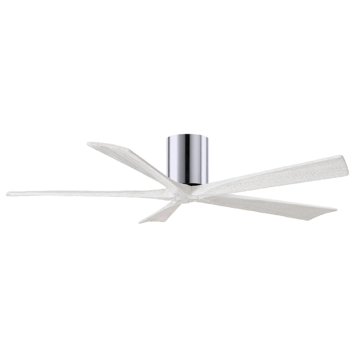 Matthews Fan IR5H Irene-5H 60" Hugger Ceiling Fan - Polished Chrome/Matte White
