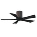 Matthews Fan IR5H Irene-5H 42" Hugger Ceiling Fan - Textured Bronze/Matte Black