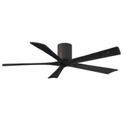 Matthews Fan IR5H Irene-5H 60" Hugger Ceiling Fan - Textured Bronze/Matte Black
