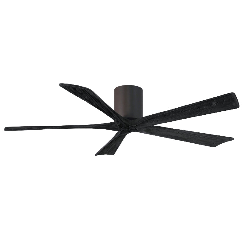 Matthews Fan IR5H Irene-5H 60" Hugger Ceiling Fan - Textured Bronze/Matte Black
